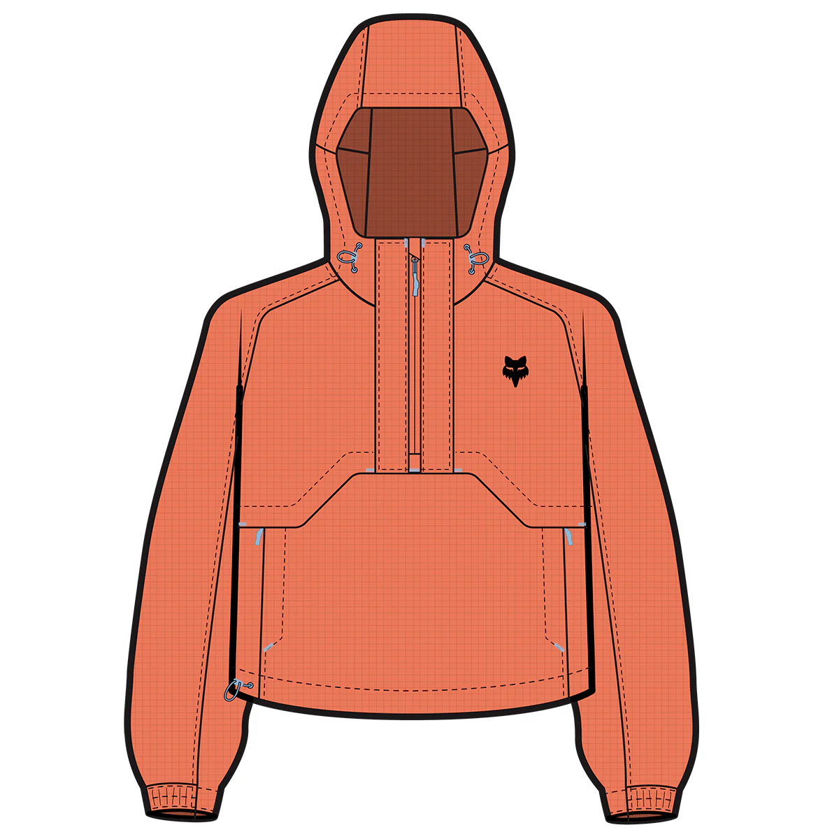 Chamarra FOX Half Zip Base Over Mujer Z.E